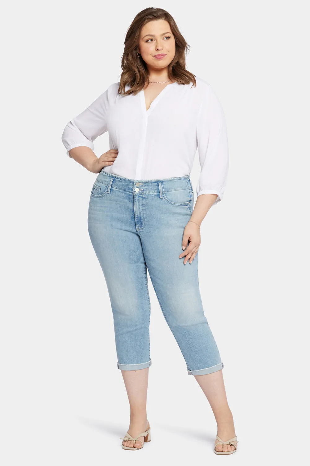 Chloe Capri Jeans In Plus Size - Promise sold by NYDJ product image thumbnail 4