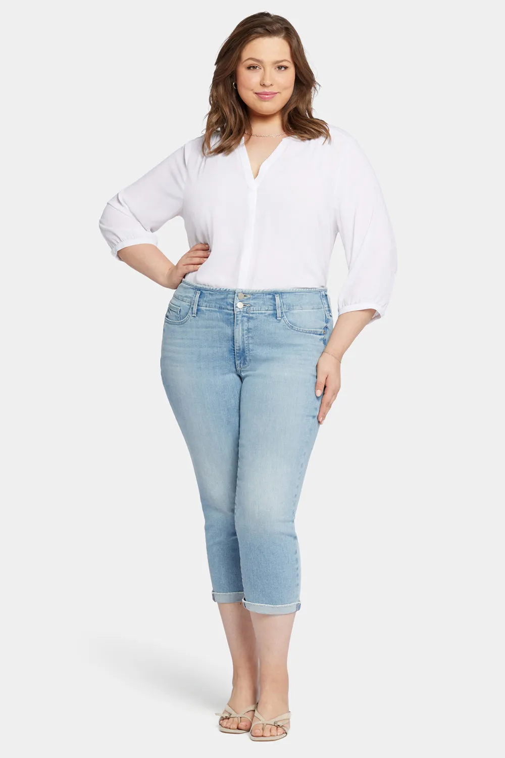 Chloe Capri Jeans In Plus Size - Promise sold by NYDJ