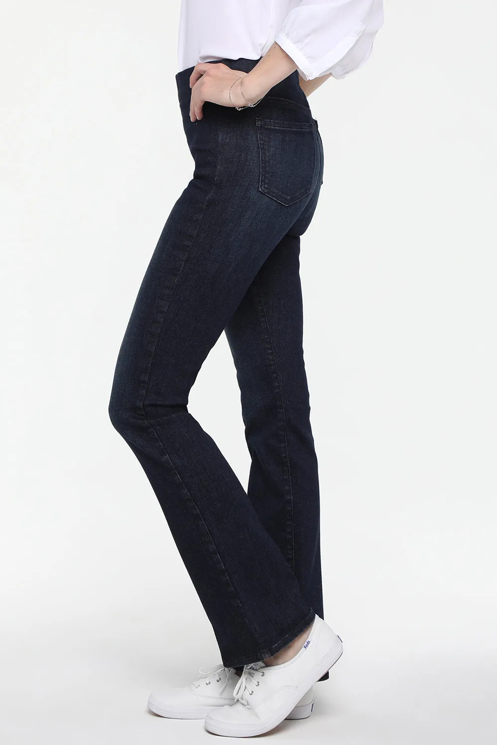 Slim Bootcut Pull-On Jeans In Petite - Kenzie sold by NYDJ product image thumbnail 3