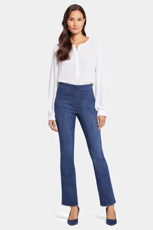 Slim Bootcut Pull-On Jeans In Petite - Decker sold by NYDJ