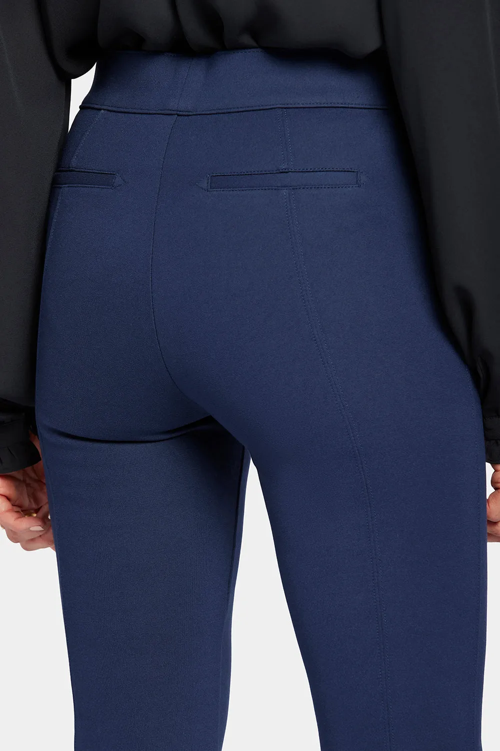 Pull-On Straight Crop Pants - Oxford Navy sold by NYDJ product image thumbnail 5