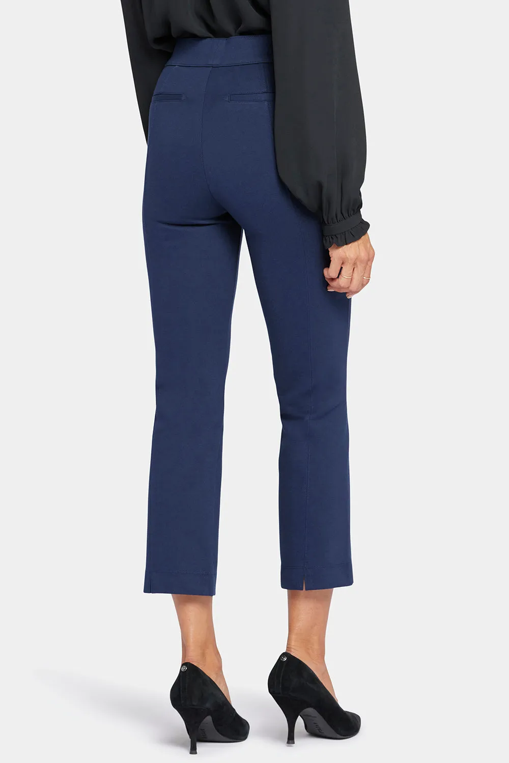 Pull-On Straight Crop Pants - Oxford Navy sold by NYDJ product image thumbnail 2