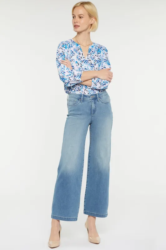 Teresa Wide Leg Ankle Jeans - Clean Brooke sold by NYDJ