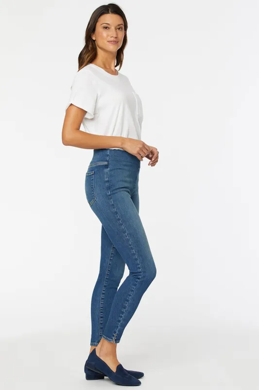 Super Skinny Ankle Pull-On Jeans In Petite - Clean Allure sold by NYDJ