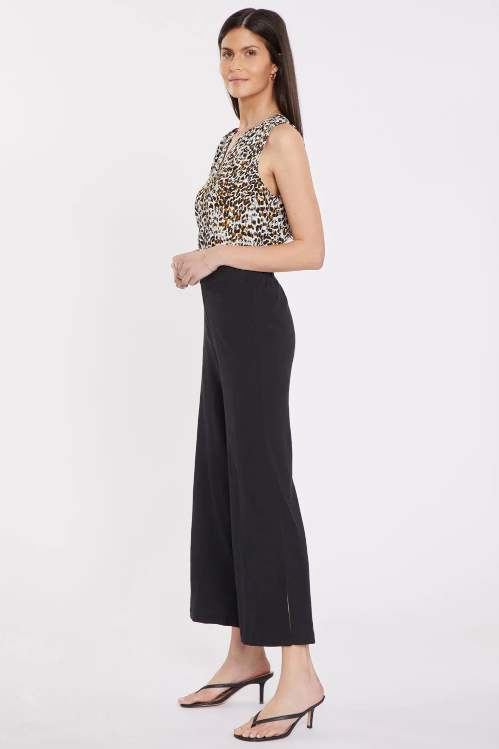 Wide Leg Ankle Pull-On Pants - Black sold by NYDJ product image thumbnail 5