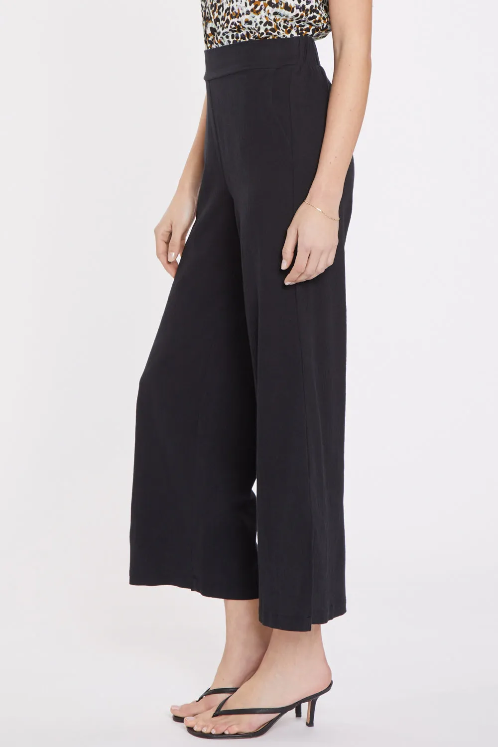 Wide Leg Ankle Pull-On Pants - Black sold by NYDJ product image thumbnail 3
