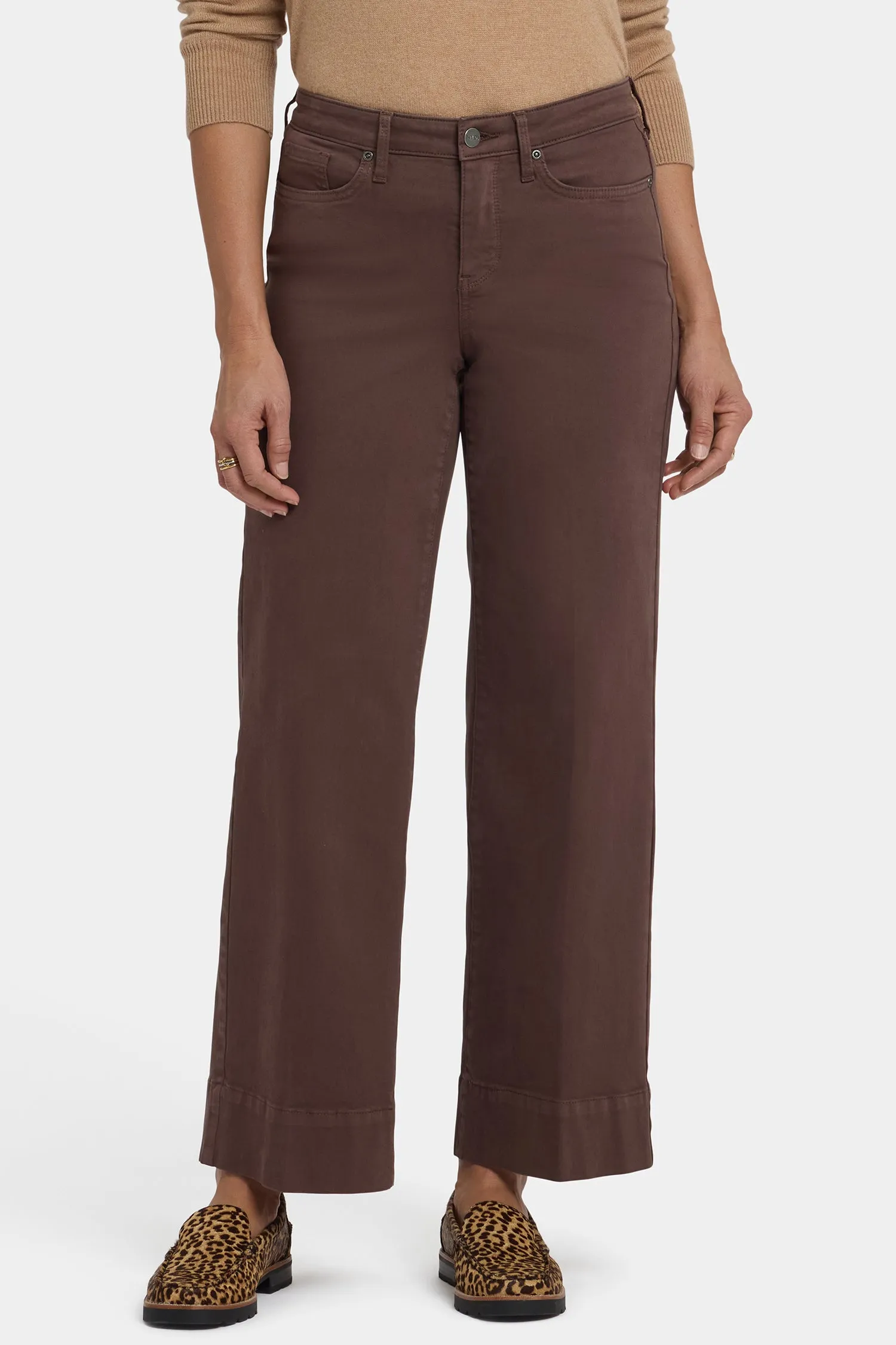 Teresa Wide Leg Ankle Jeans - Coffee Bean sold by NYDJ product image thumbnail 4