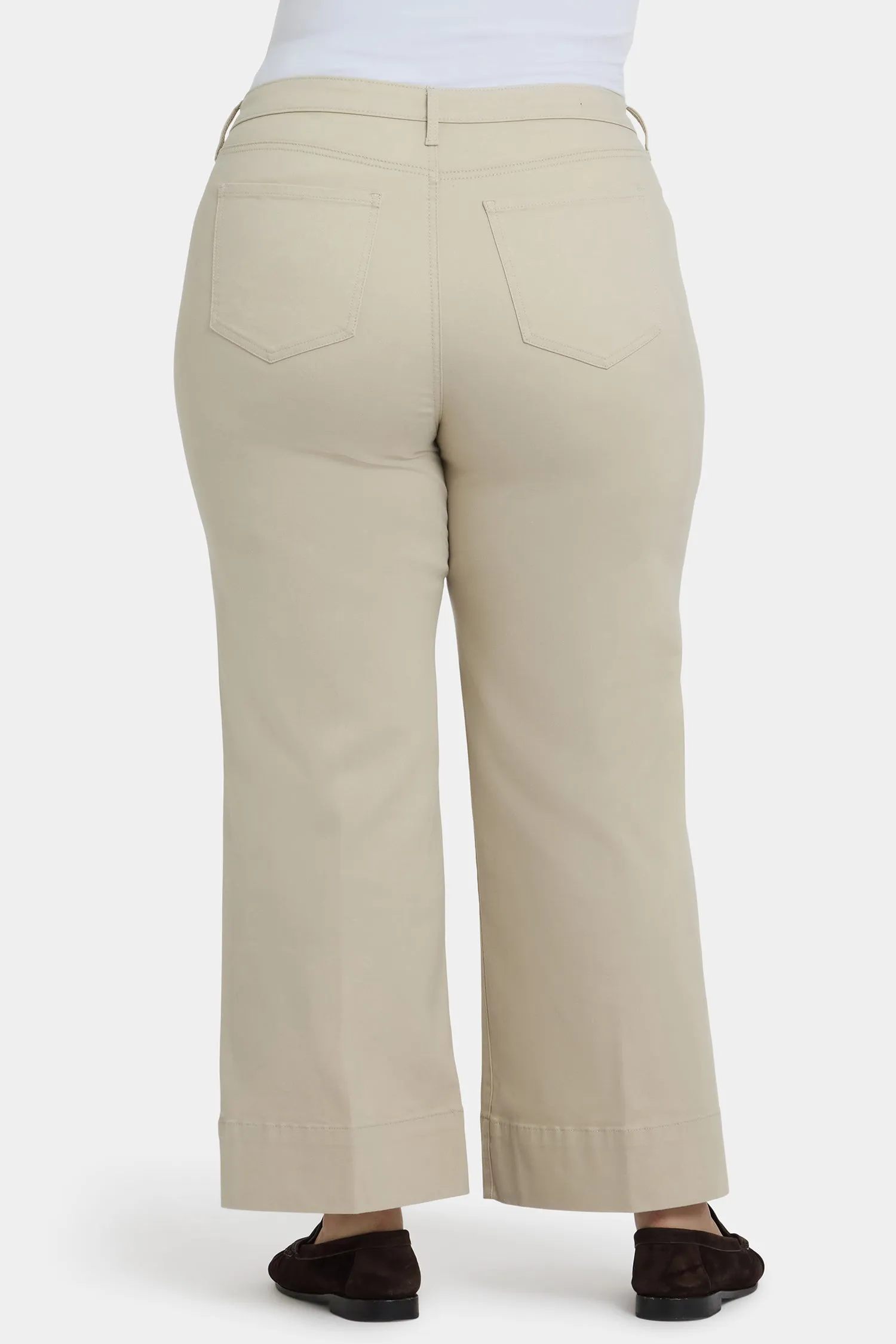 Teresa Wide Leg Ankle Jeans In Plus Size - Feather sold by NYDJ product image thumbnail 3