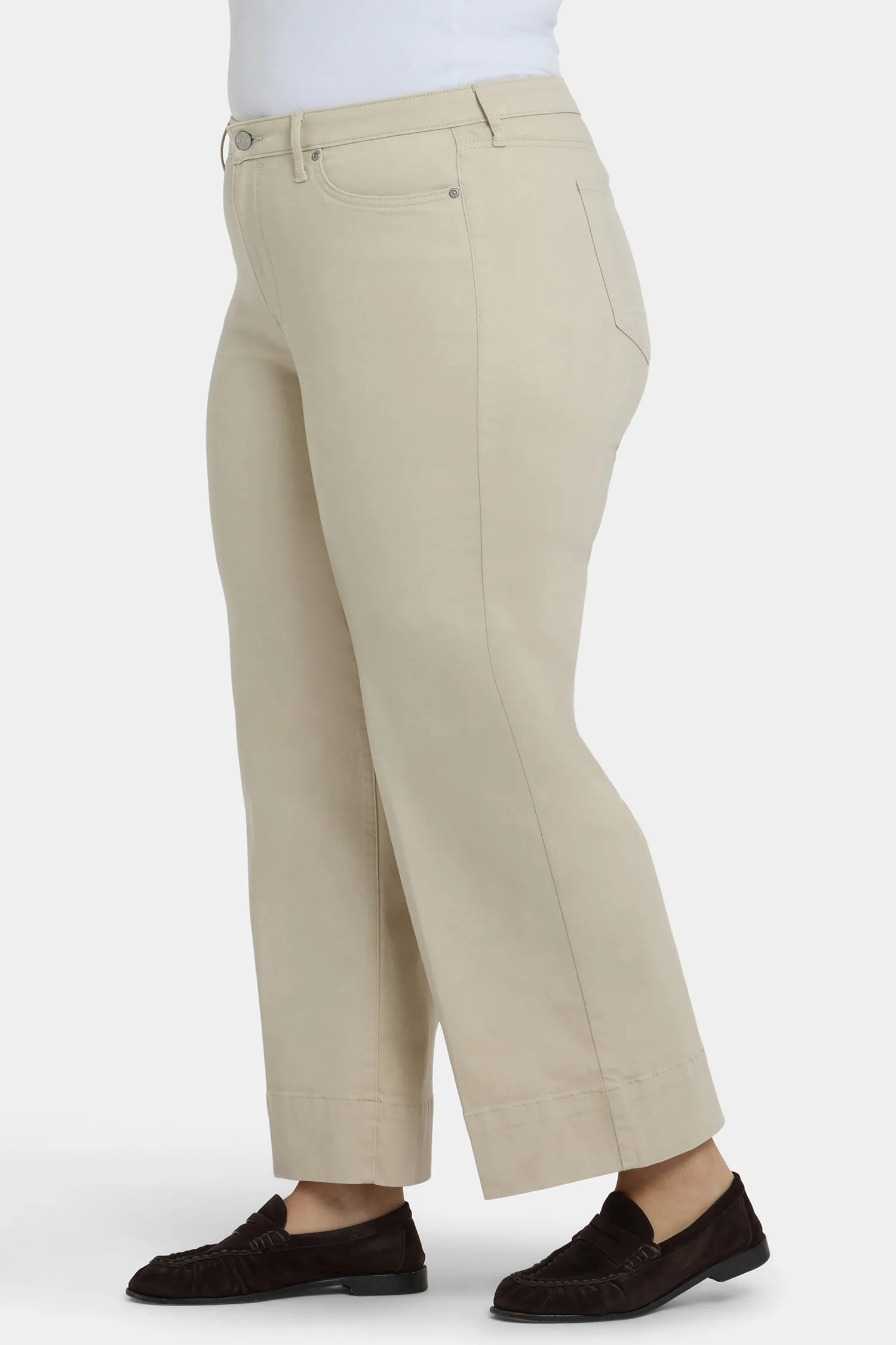 Teresa Wide Leg Ankle Jeans In Plus Size - Feather sold by NYDJ product image thumbnail 4