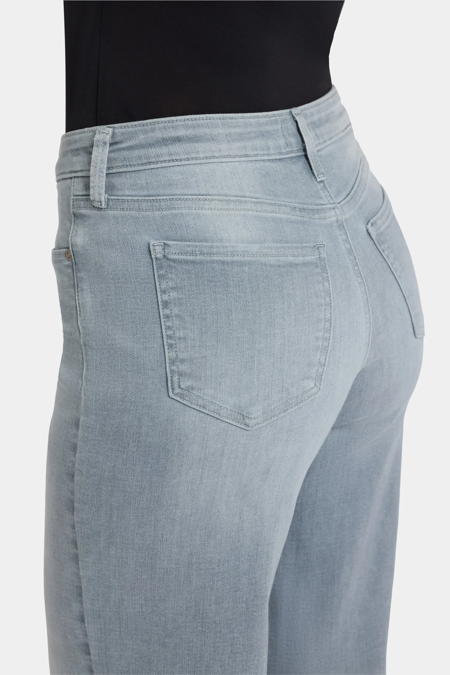 Teresa Wide Leg Ankle Jeans - Silver Eiffel sold by NYDJ product image thumbnail 3