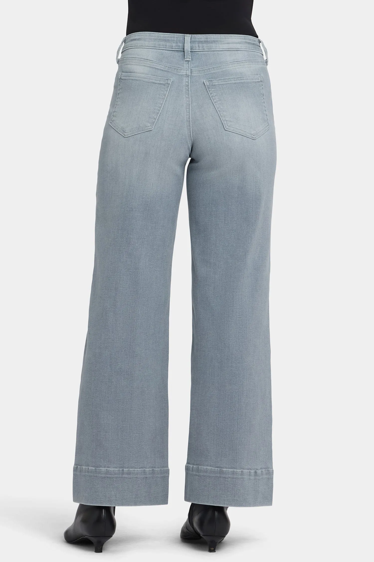 Teresa Wide Leg Ankle Jeans - Silver Eiffel sold by NYDJ product image thumbnail 4