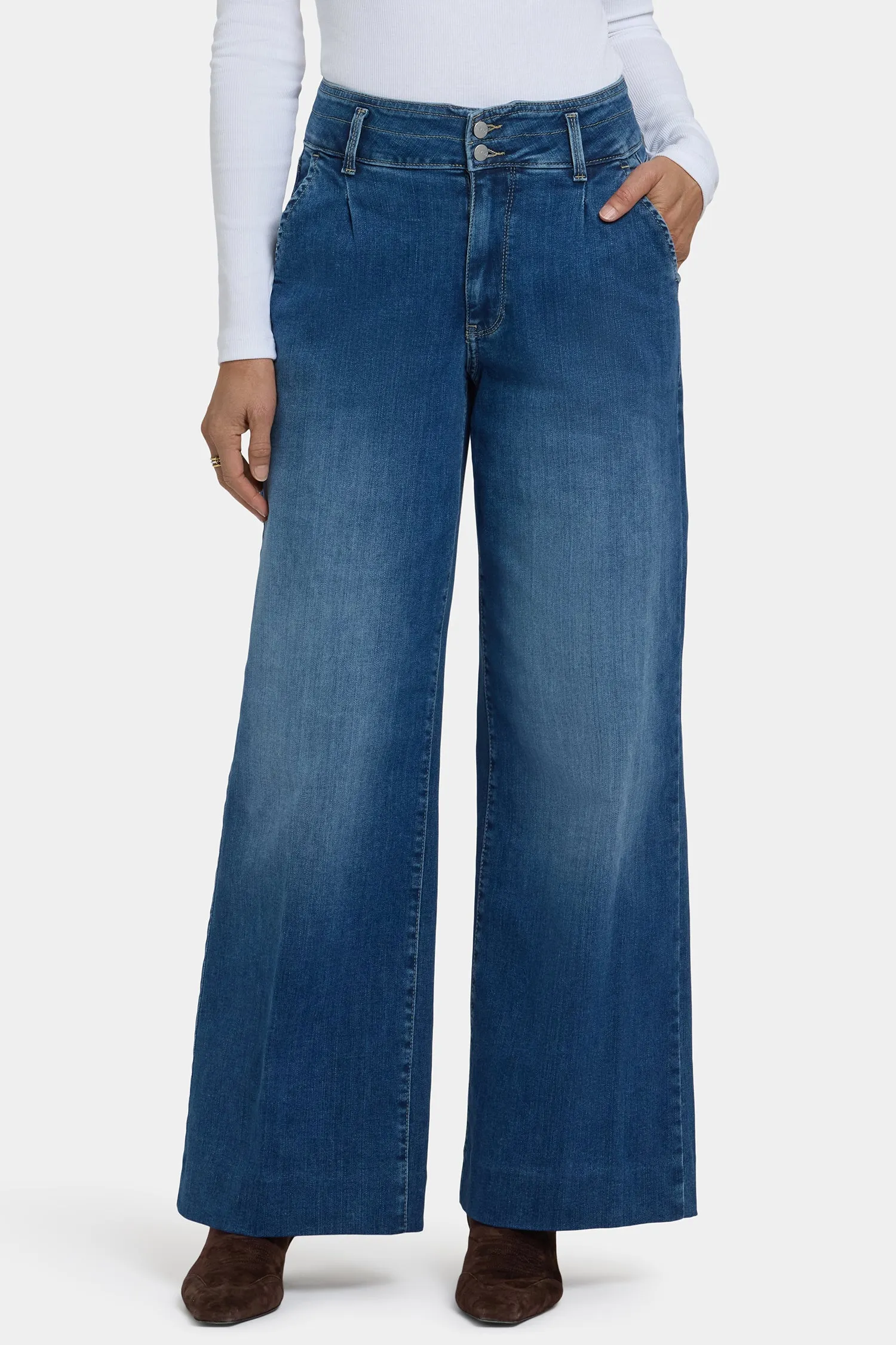 Mona Wide Leg Trouser Jeans - Royal Ocean sold by NYDJ product image thumbnail 5