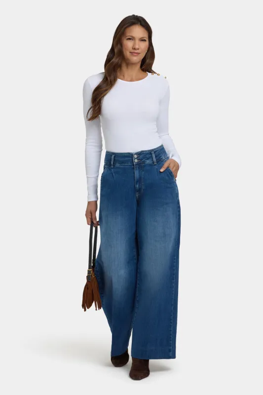 Mona Wide Leg Trouser Jeans - Royal Ocean sold by NYDJ