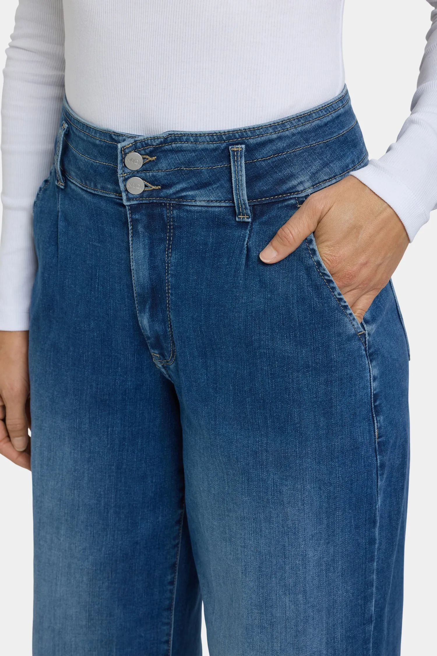 Mona Wide Leg Trouser Jeans - Royal Ocean sold by NYDJ product image thumbnail 2