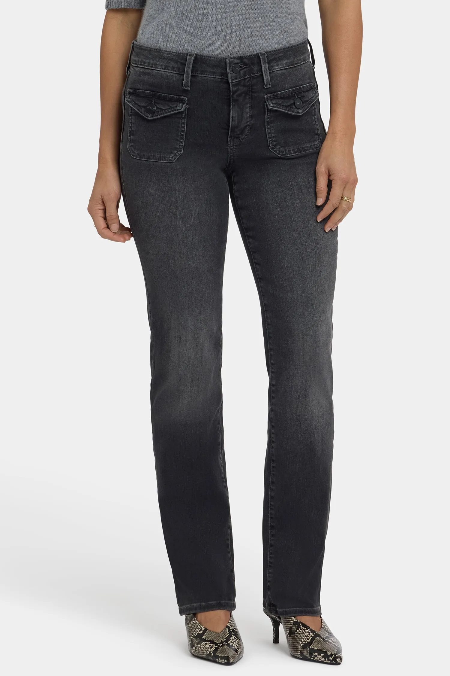 Marilyn Straight Jeans - Gloomy Marais sold by NYDJ product image thumbnail 5