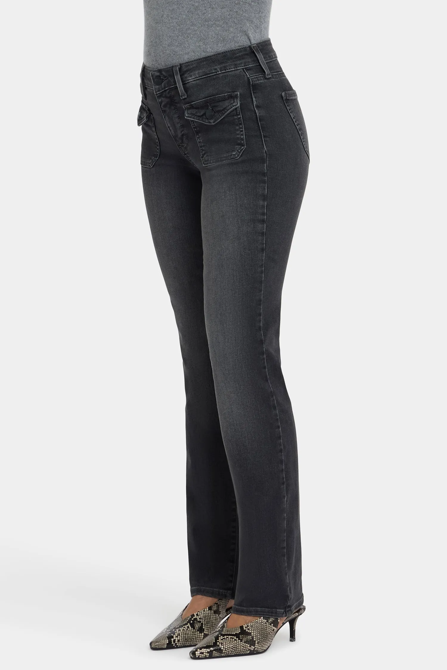 Marilyn Straight Jeans - Gloomy Marais sold by NYDJ product image thumbnail 4
