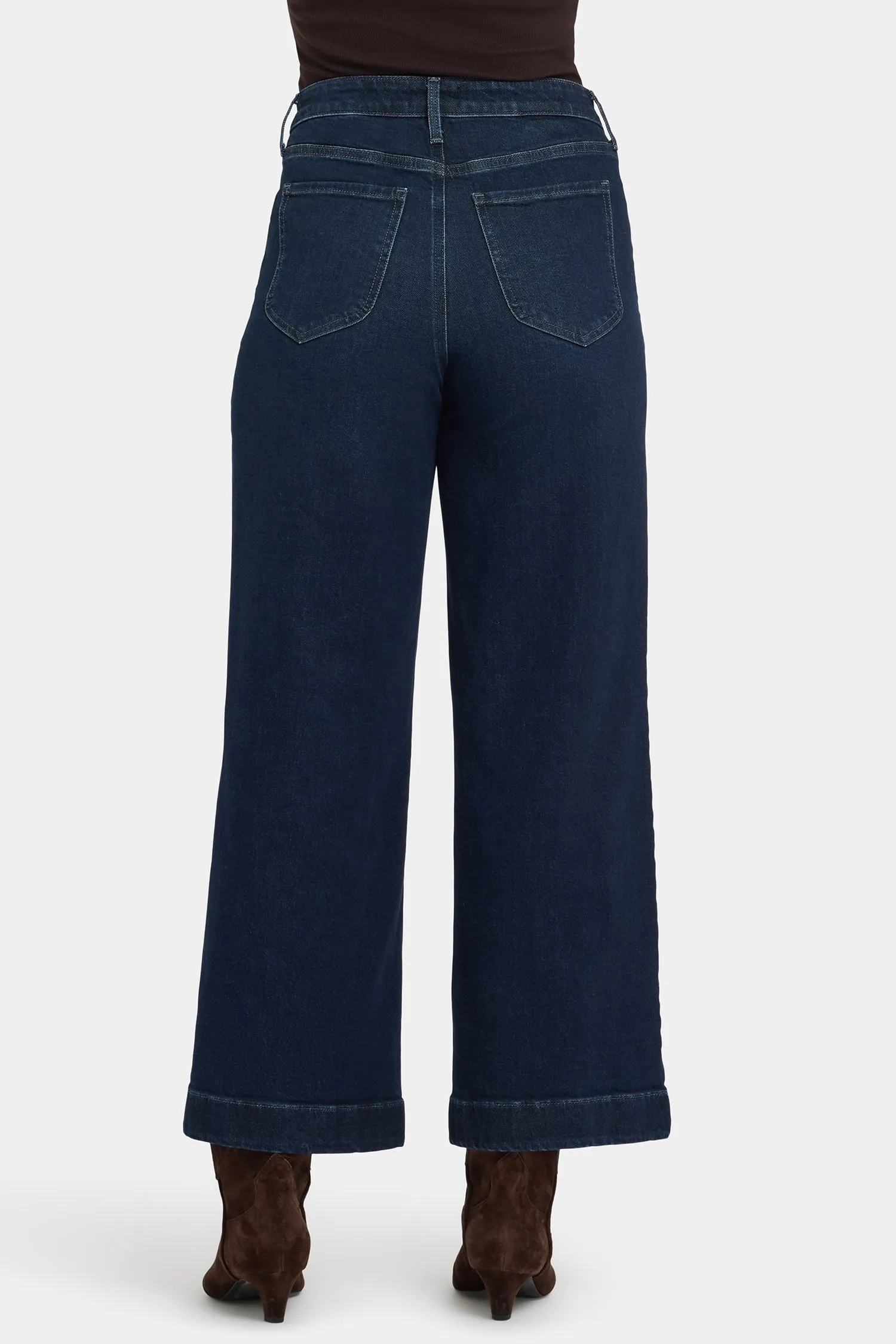 Teresa Wide Leg Ankle Jeans - Blacken Blue sold by NYDJ product image thumbnail 3