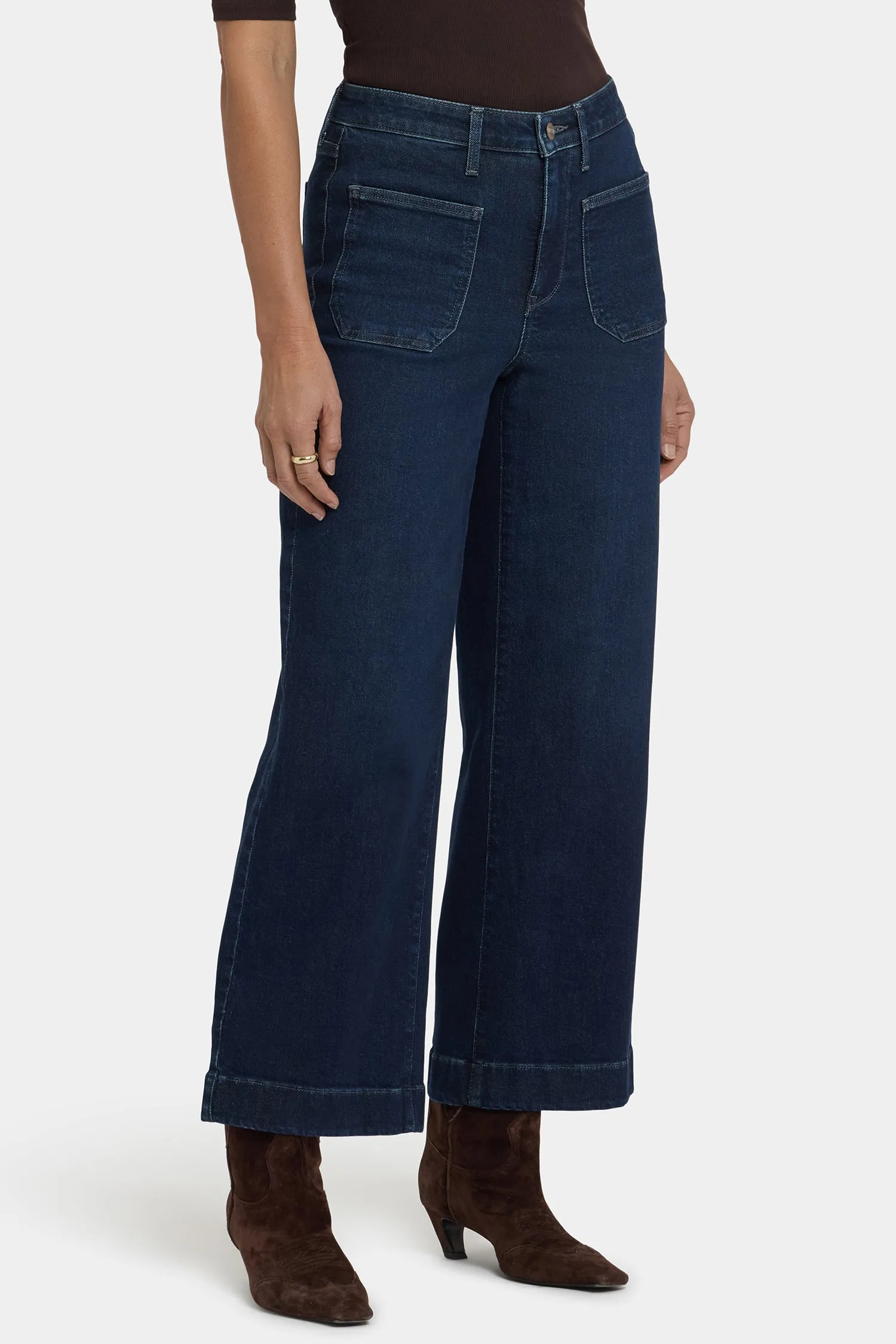 Teresa Wide Leg Ankle Jeans - Blacken Blue sold by NYDJ product image thumbnail 5