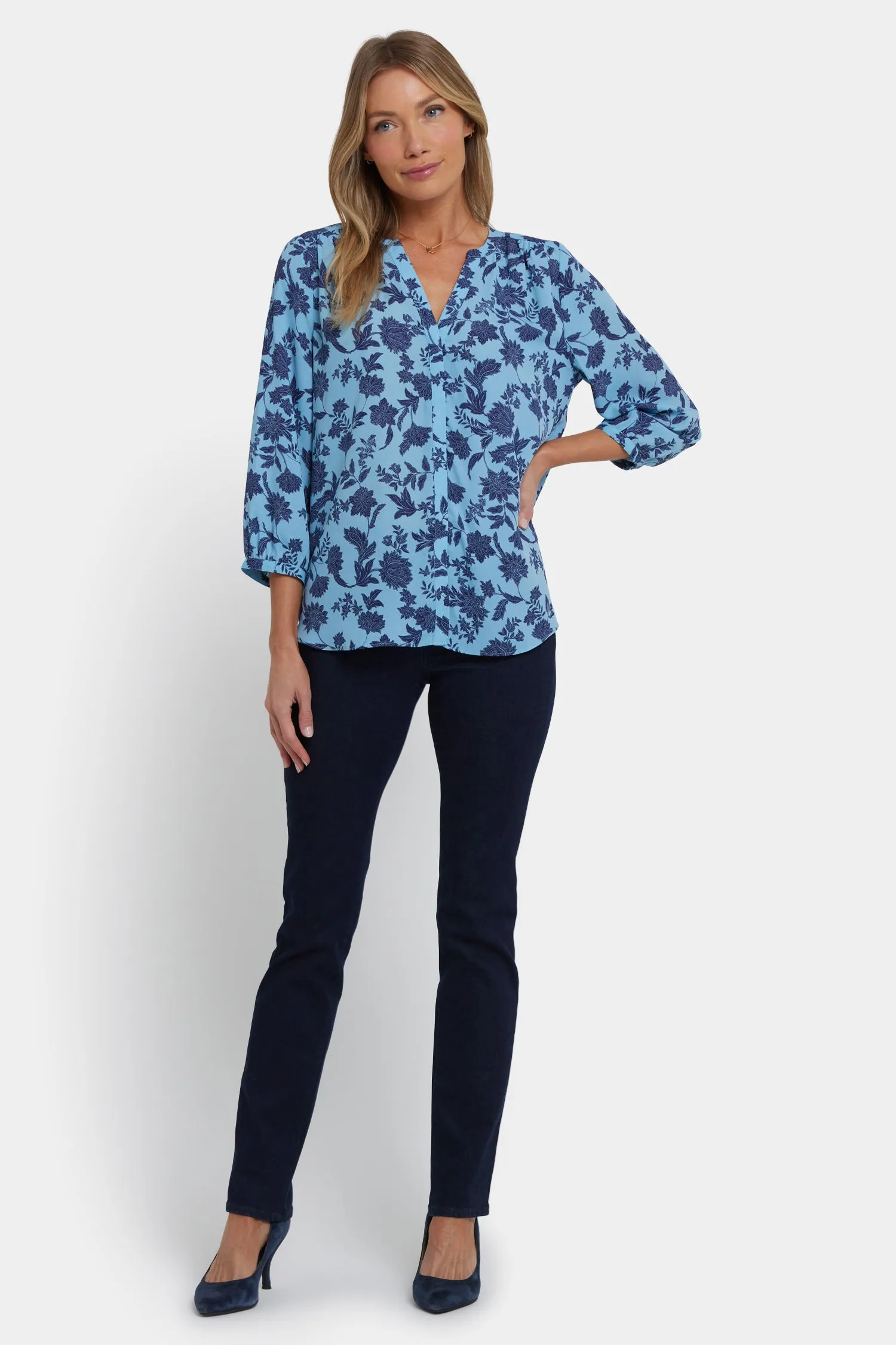 Pintuck Blouse - Villebon sold by NYDJ product image thumbnail 5