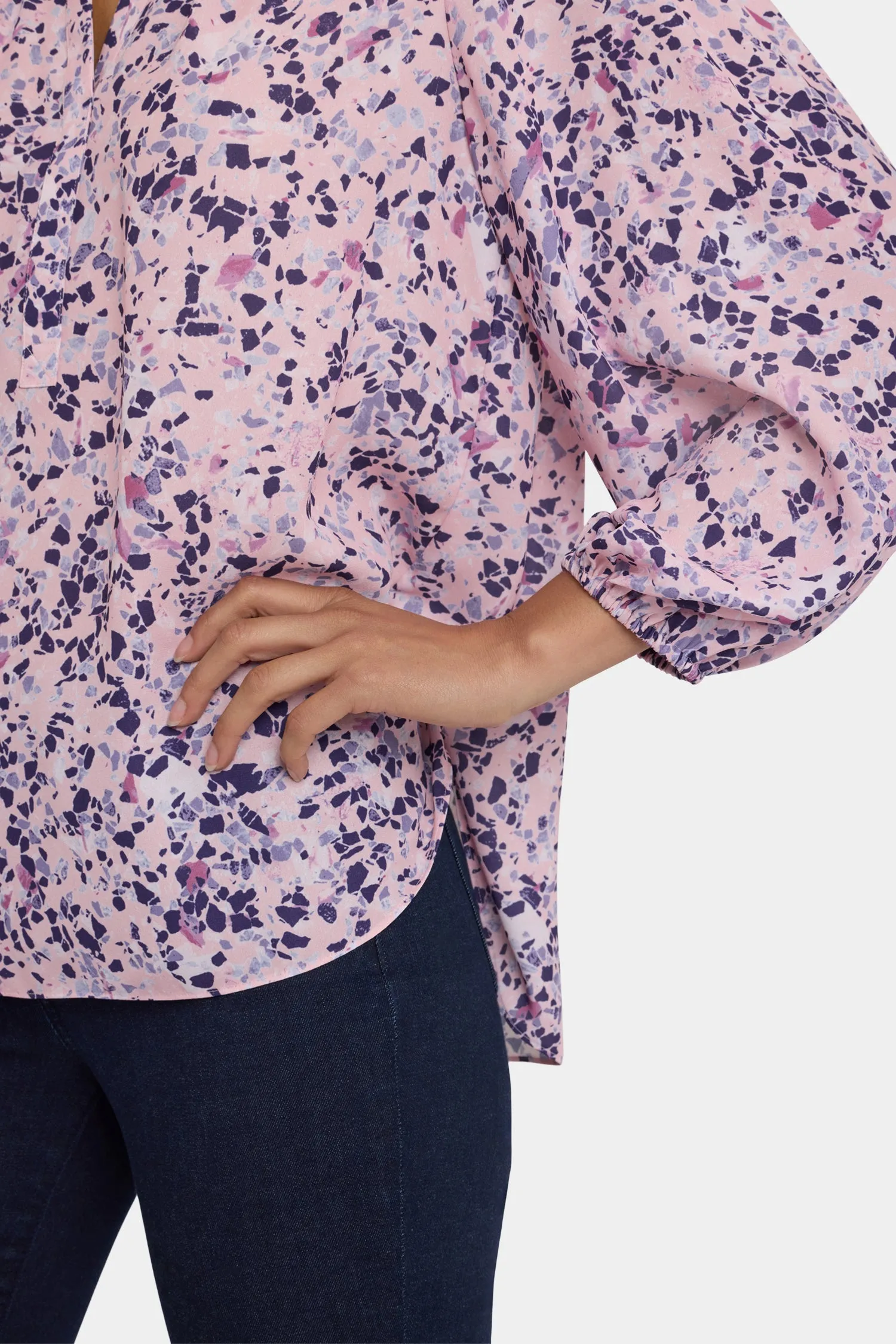 Puff Sleeved Popover Top - Parc Monceau sold by NYDJ product image thumbnail 2