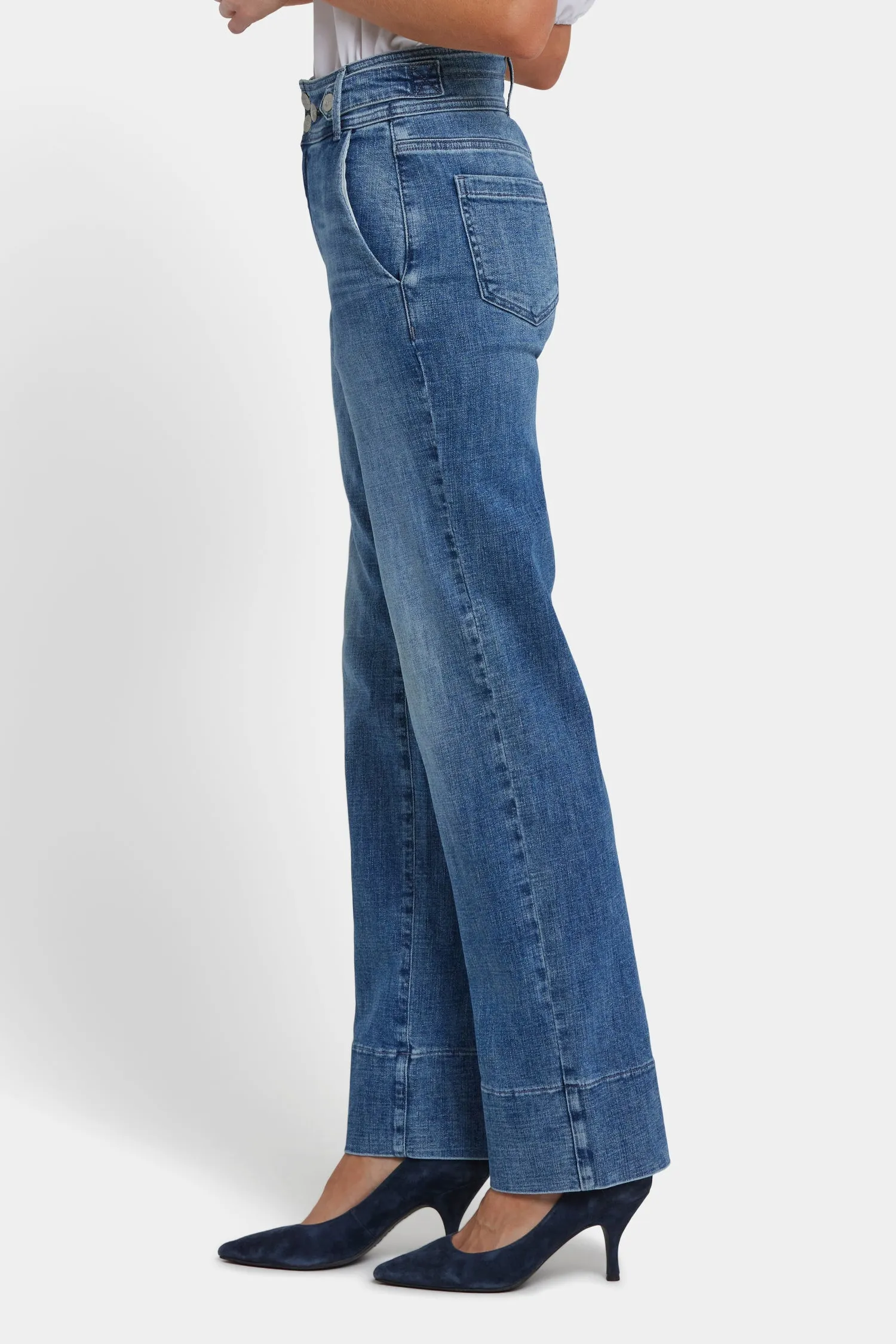 Bailey Relaxed Straight Jeans - Washed Crystal sold by NYDJ product image thumbnail 4