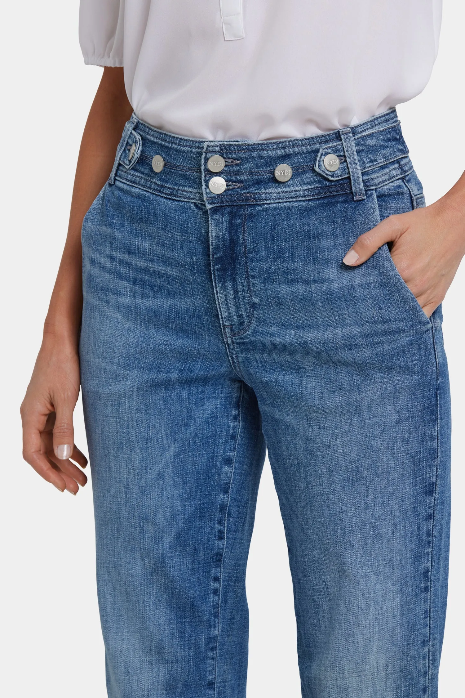 Bailey Relaxed Straight Jeans - Washed Crystal sold by NYDJ product image thumbnail 2