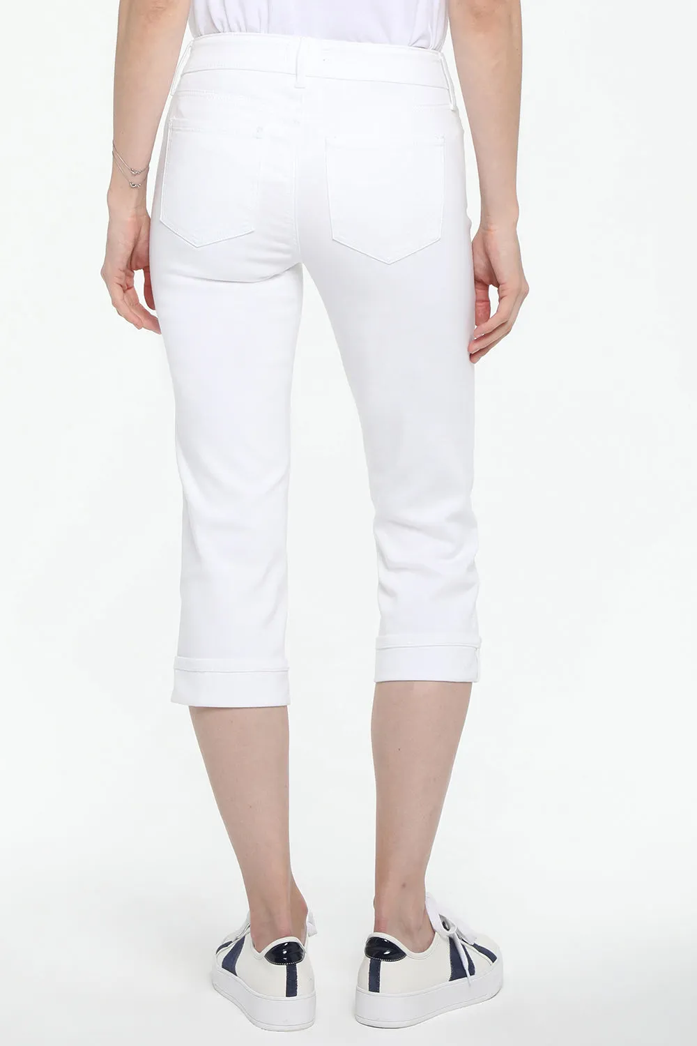 Marilyn Straight Crop Jeans In Petite - Optic White sold by NYDJ product image thumbnail 2