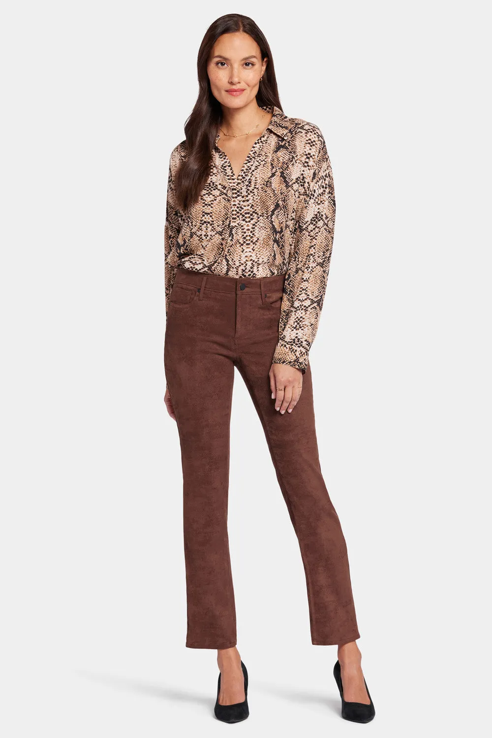 Sheri Slim Pants - Dark Chocolate sold by NYDJ product image thumbnail 5