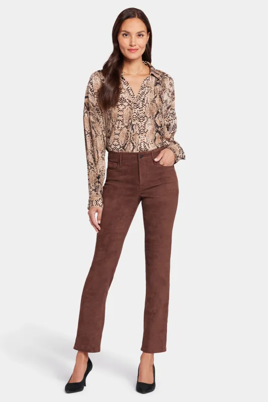 Sheri Slim Pants - Dark Chocolate sold by NYDJ