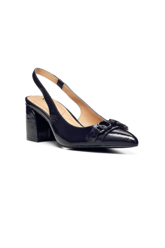 Sanya Slingback Heels - Navy sold by NYDJ