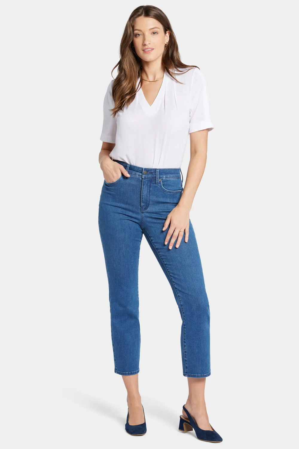 Curve Shaper™ Marilyn Straight Ankle Jeans - Treasured sold by NYDJ product image thumbnail 4