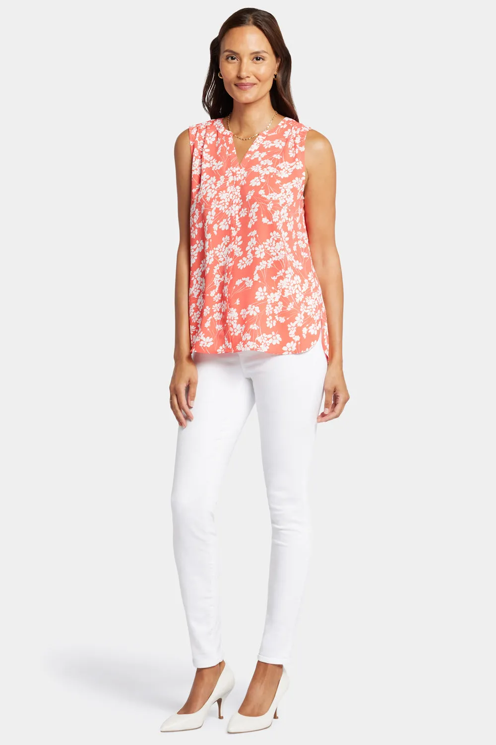 Sleeveless Pintuck Blouse - Magdalene sold by NYDJ product image thumbnail 5