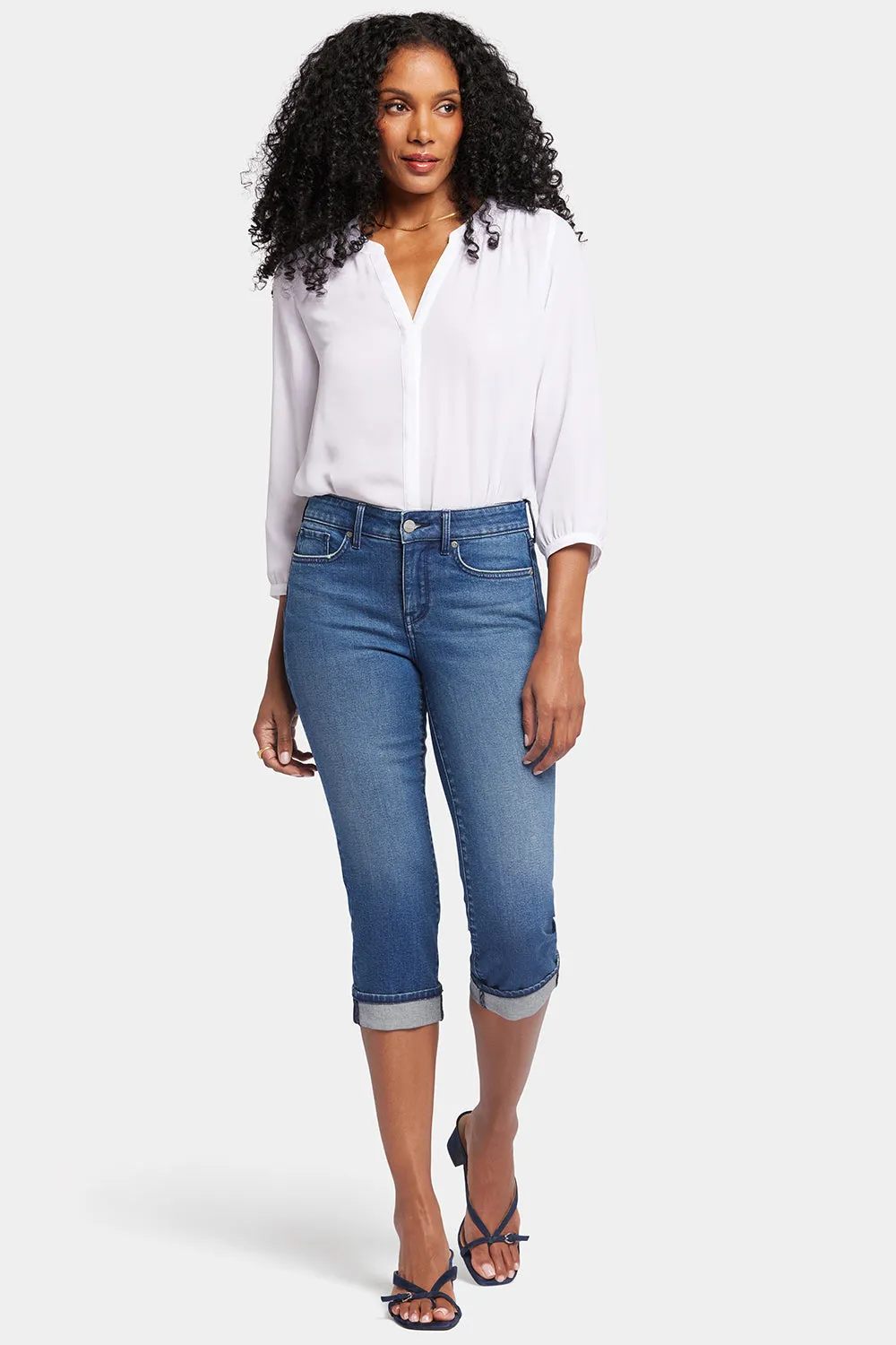 Marilyn Straight Crop Jeans - Windfall sold by NYDJ product image thumbnail 4