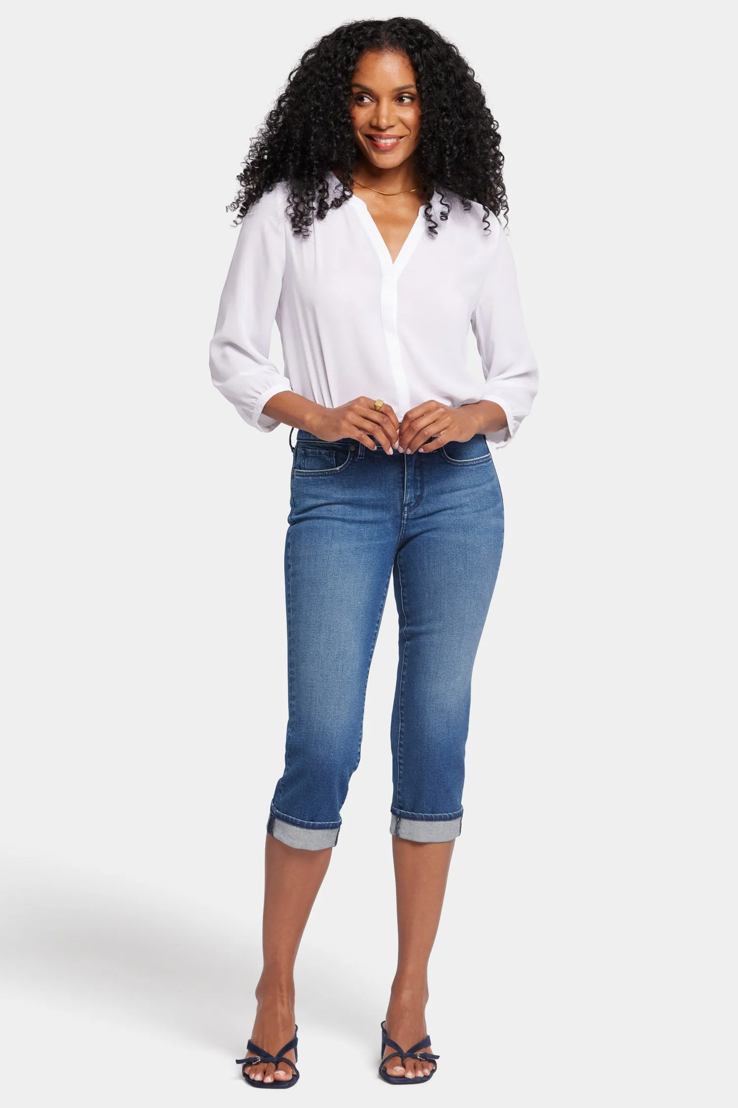 Marilyn Straight Crop Jeans - Windfall sold by NYDJ
