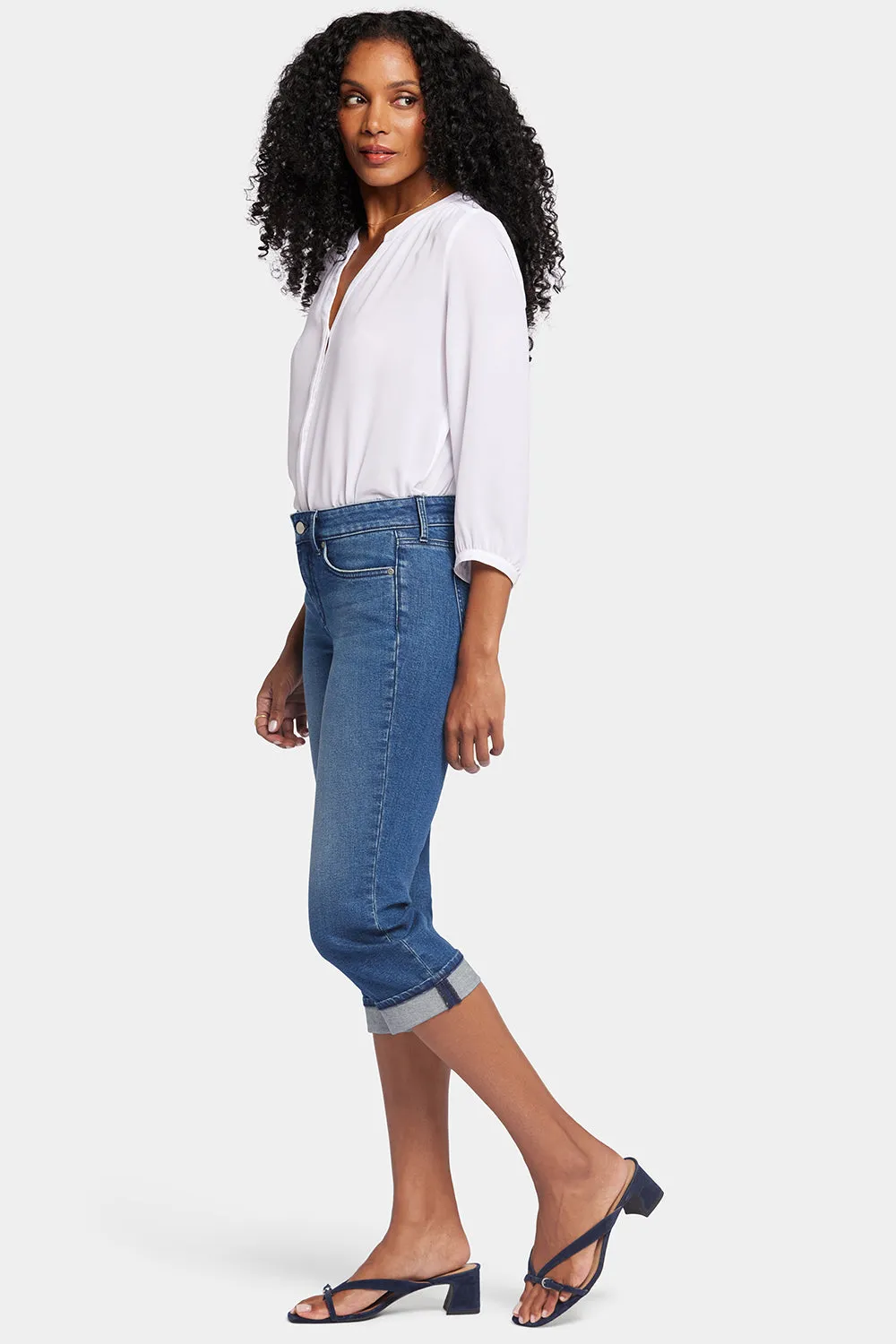 Marilyn Straight Crop Jeans - Windfall sold by NYDJ product image thumbnail 5