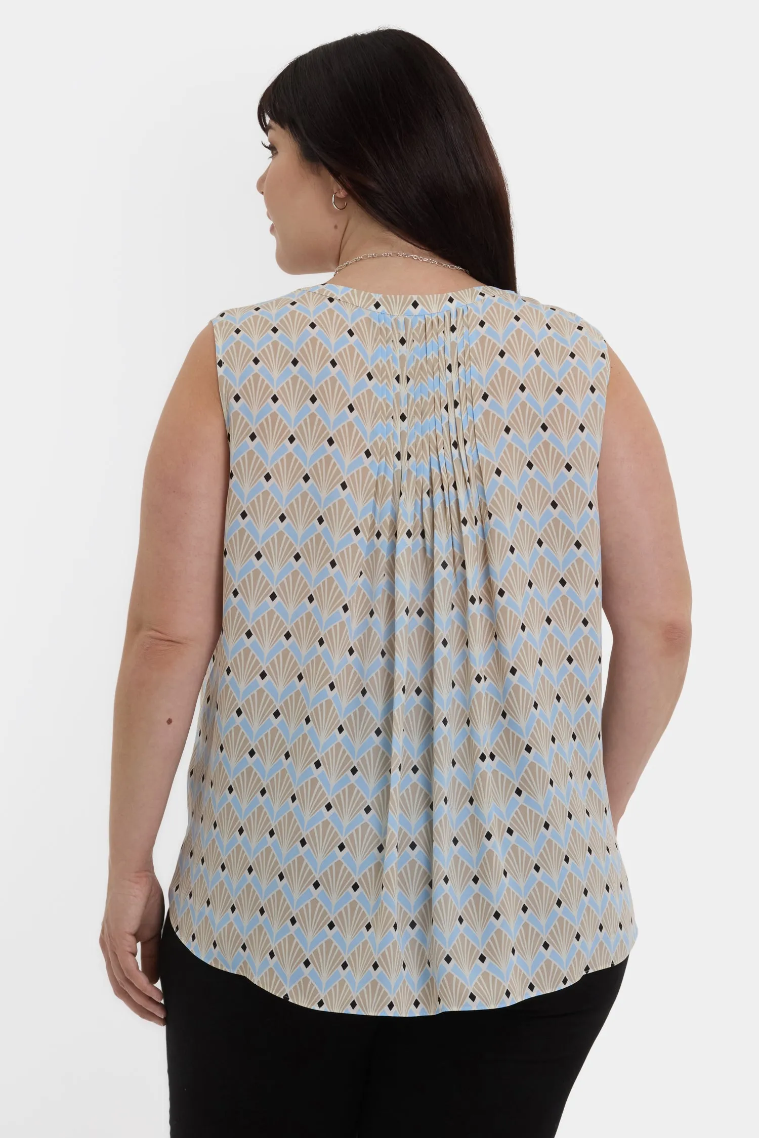 Sleeveless Pintuck Blouse In Plus Size - Cabo Punta sold by NYDJ product image thumbnail 2