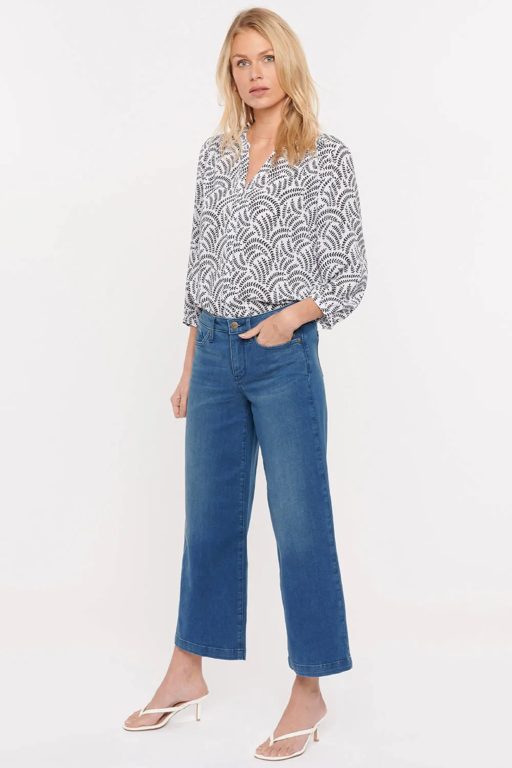 Teresa Wide Leg Ankle Jeans - Market sold by NYDJ product image thumbnail 4