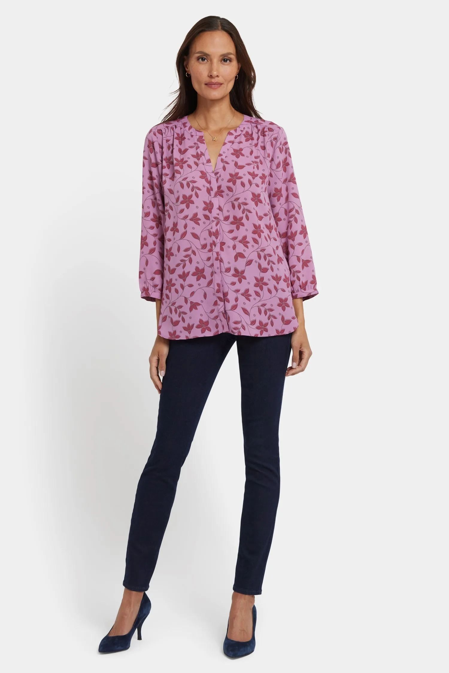 Pintuck Blouse - Chaillot sold by NYDJ product image thumbnail 5