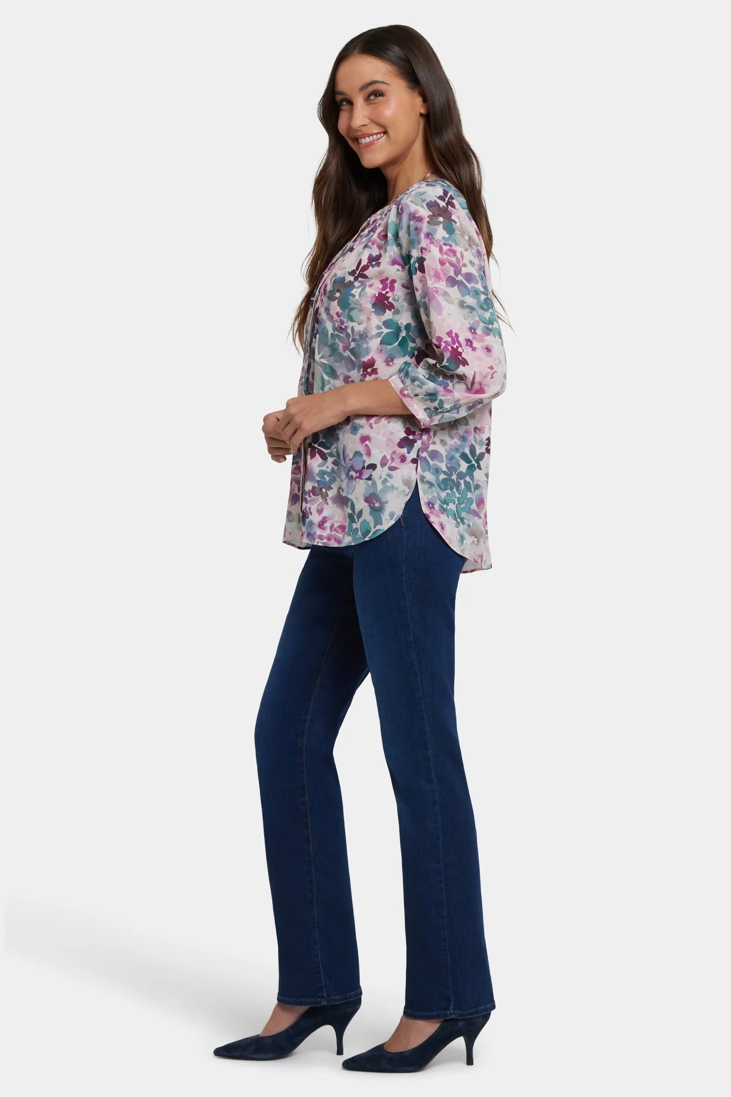 Pintuck Blouse - Le Marais sold by NYDJ product image thumbnail 4