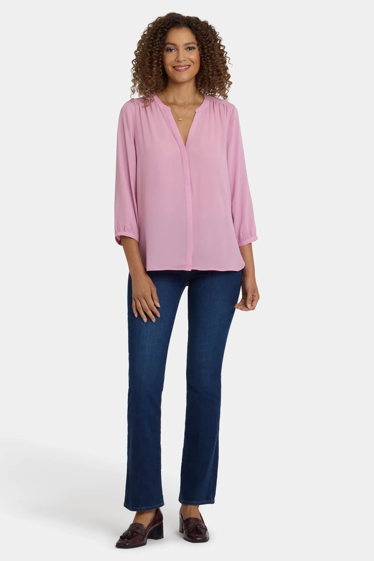 Pintuck Blouse - Ballet sold by NYDJ product image thumbnail 4