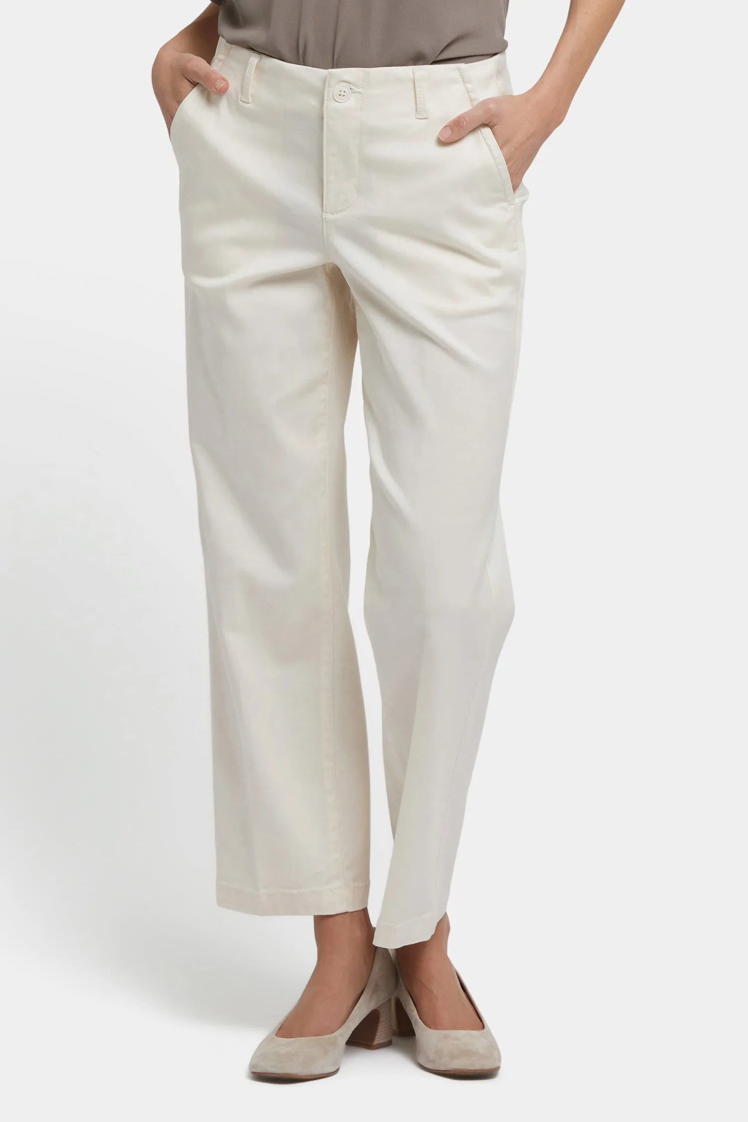 Marilyn Straight Ankle Pants - Ivory sold by NYDJ product image thumbnail 4