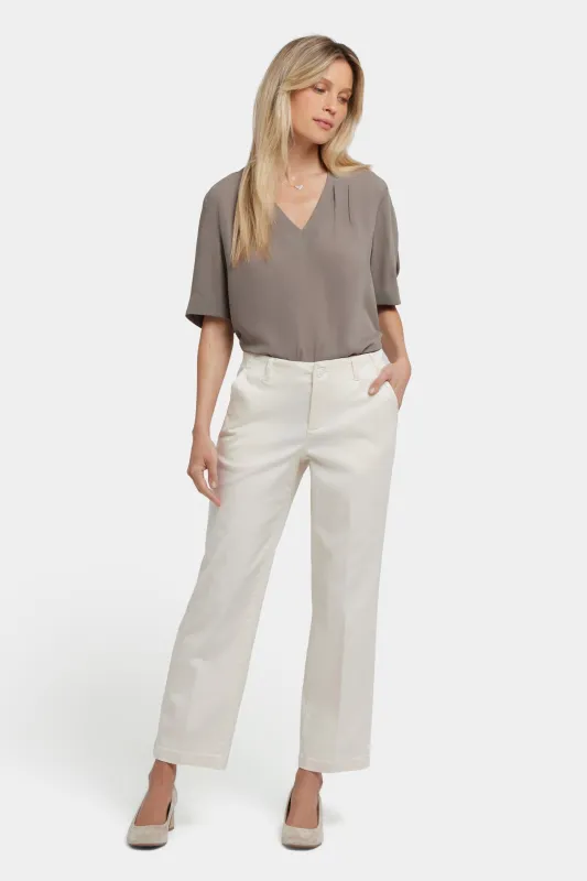 Marilyn Straight Ankle Pants - Ivory made by NYDJ