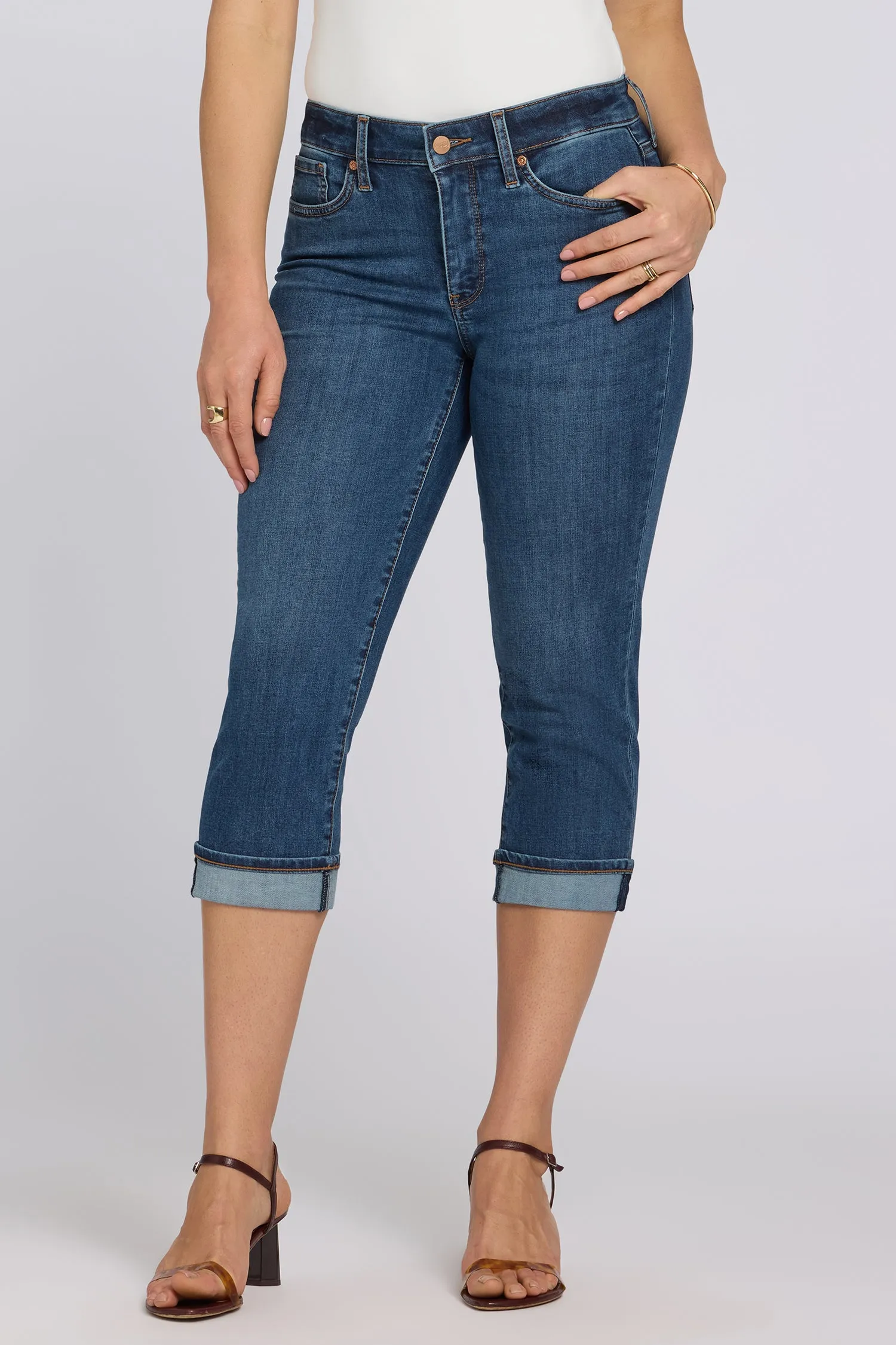 Marilyn Straight Crop Jeans - Sunset Villa sold by NYDJ product image thumbnail 5