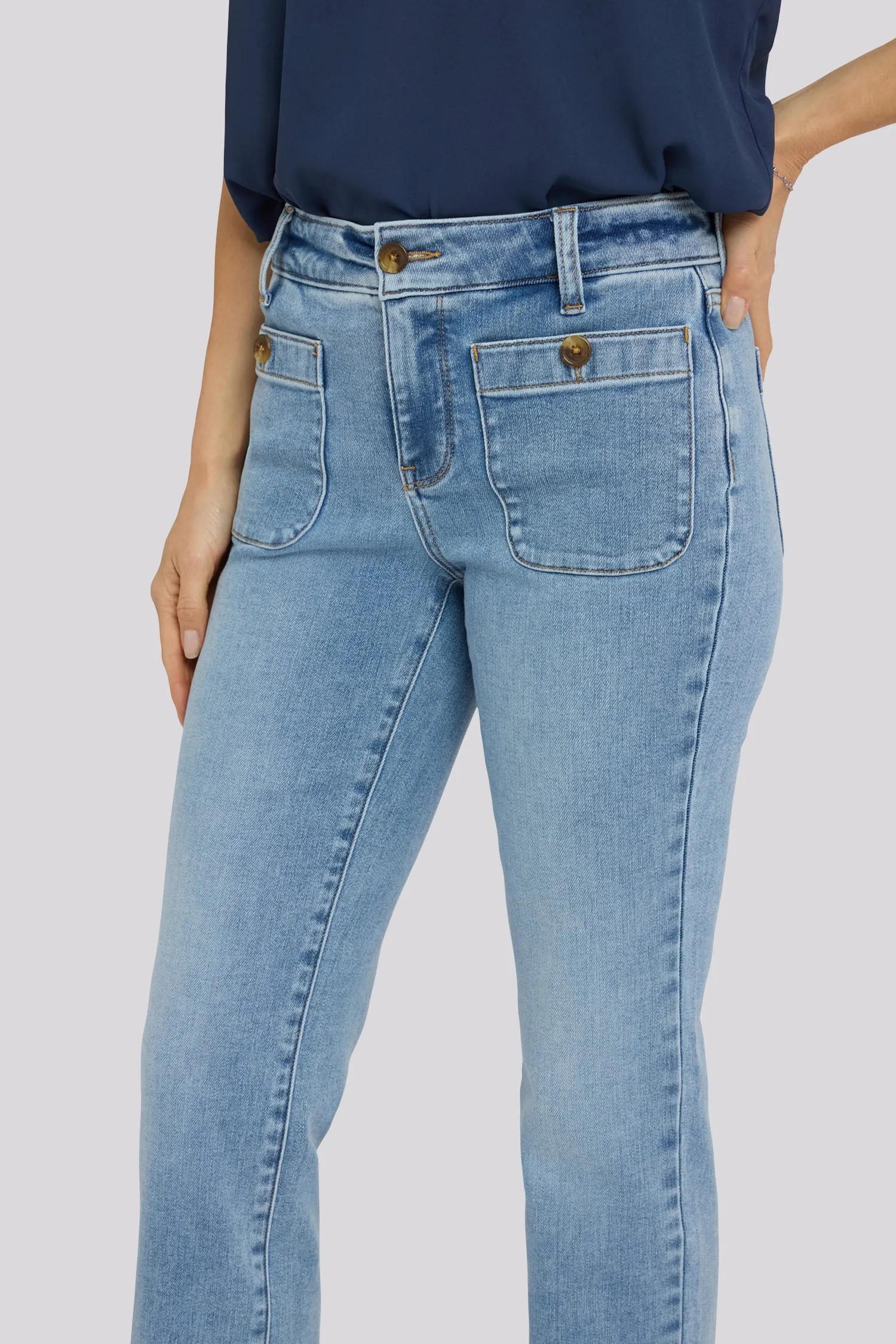 Marilyn Straight Jeans - Mist Springs sold by NYDJ product image thumbnail 2