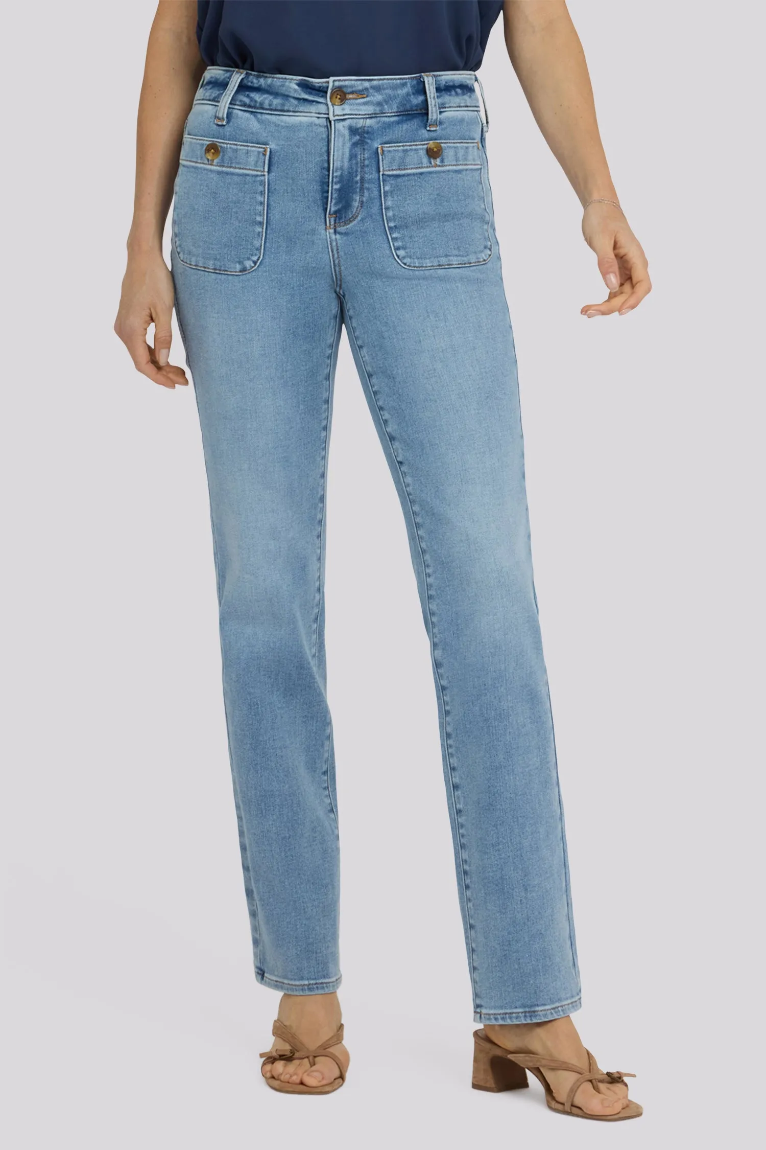 Marilyn Straight Jeans - Mist Springs sold by NYDJ product image thumbnail 5