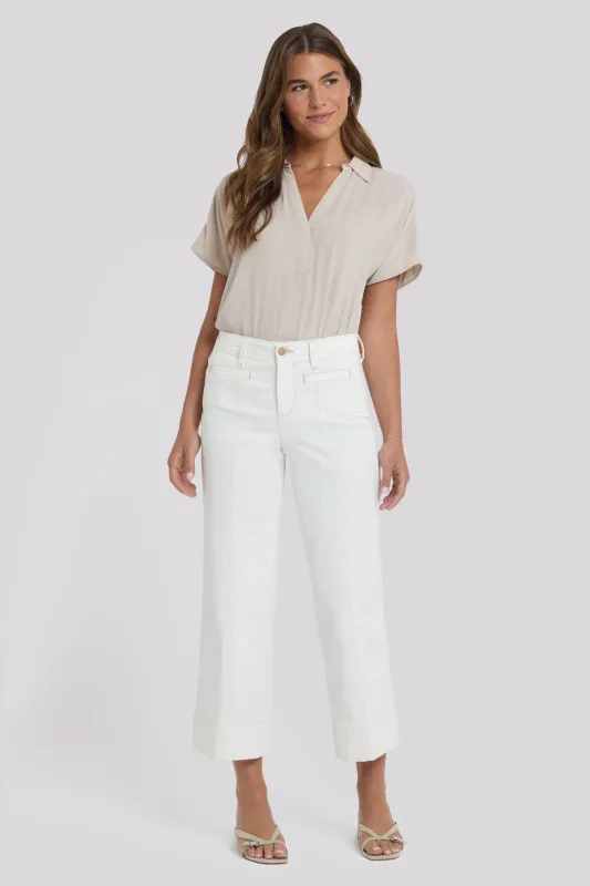 Teresa Wide Leg Ankle Jeans - Vintage White sold by NYDJ
