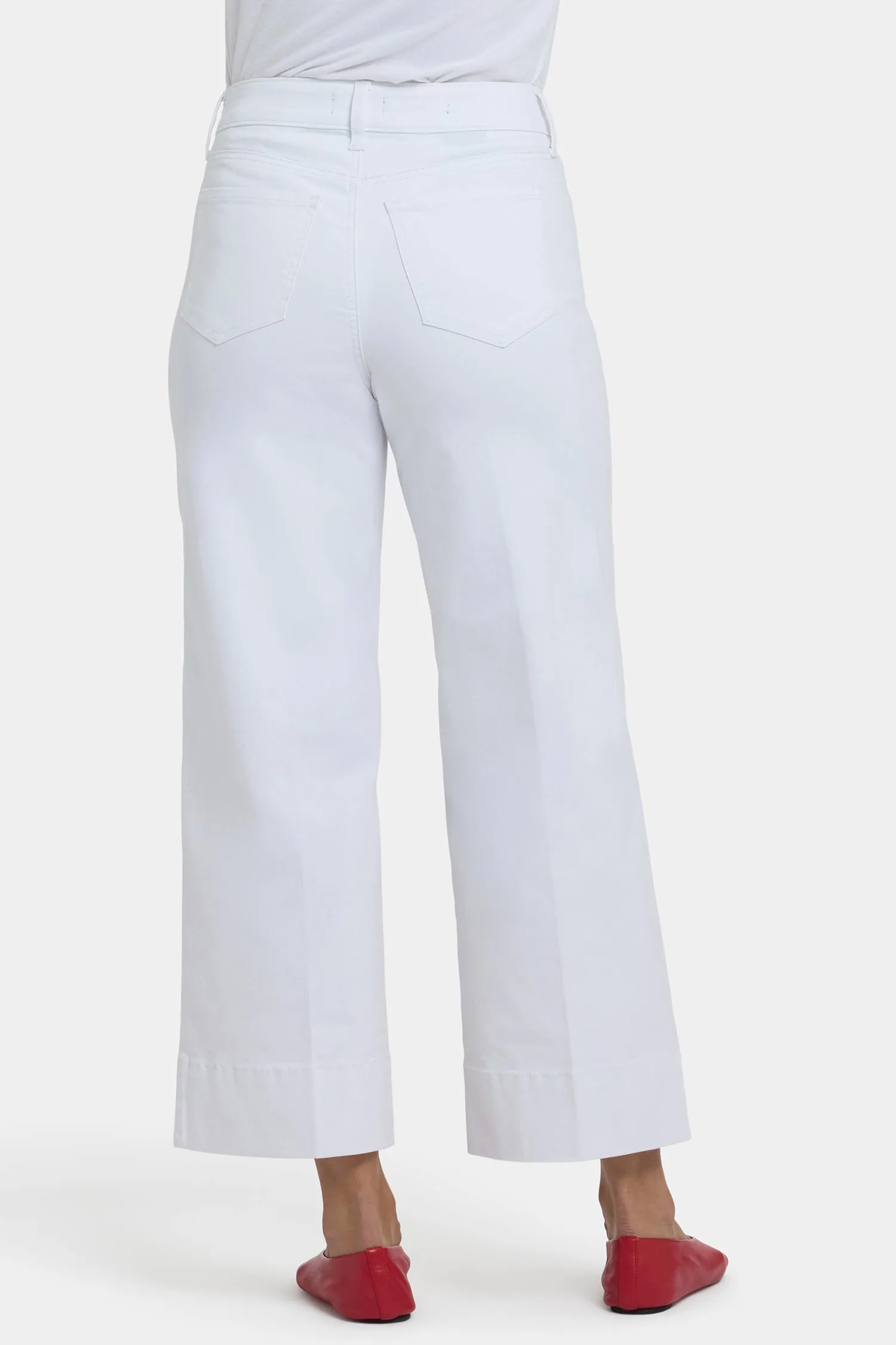 Teresa Wide Leg Ankle Jeans In Petite - Optic White sold by NYDJ product image thumbnail 3