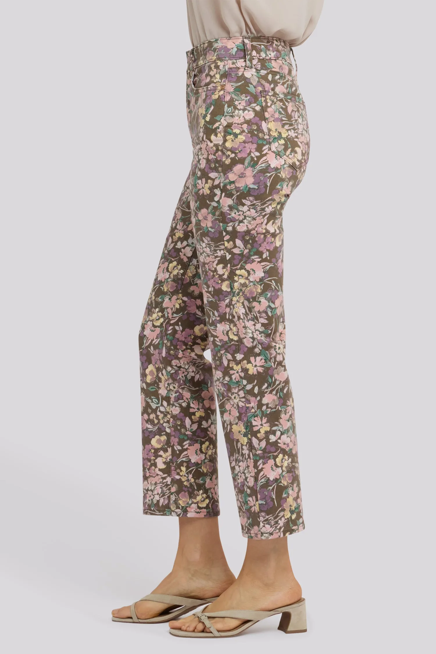 Marilyn Straight Ankle Jeans - Earth Blooms sold by NYDJ product image thumbnail 4