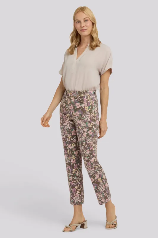 Marilyn Straight Ankle Jeans - Earth Blooms sold by NYDJ