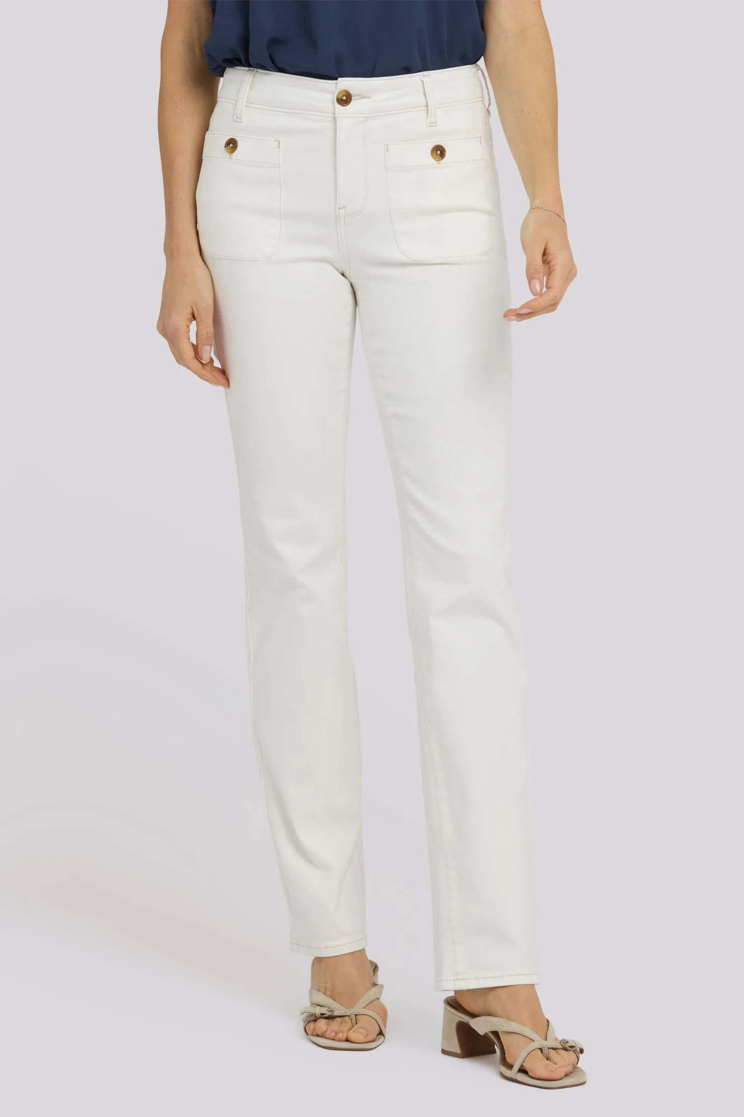 Marilyn Straight Jeans - Vintage White sold by NYDJ product image thumbnail 5
